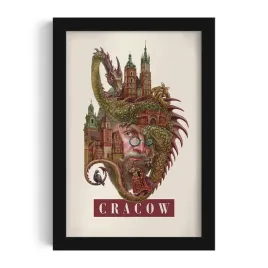 ozdobny-scienny-obraz-w-ramie-z-grafika-cracow-grafika-alicji-kocurek-20x30