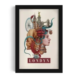 ozdobny-scienny-obraz-w-ramie-z-grafika-londyn-grafika-alicji-kocurek-20x30