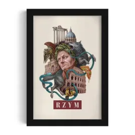 ozdobny-scienny-obraz-w-ramie-do-salonu-rzym-autorka-alicja-kocurek-20x30