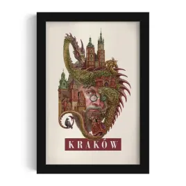 ozdobny-scienny-obraz-w-ramie-krakow-grafika-autorstwa-alicji-kocurek-20x30