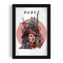 ozdobny-scienny-obraz-w-ramie-z-grafika-paryz-autorka-alicja-kocurek-20x30