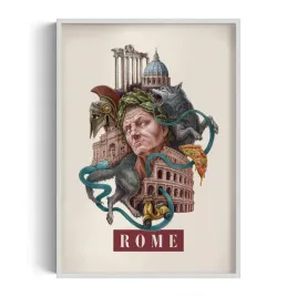 nowoczesna-dekoracja-scienna-rome-grafika-autorstwa-alicji-kocurek-70x100