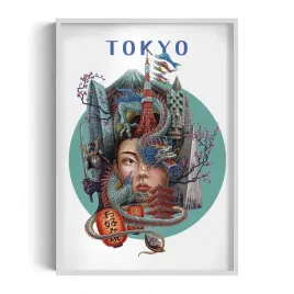 ozdobny-scienny-obraz-w-ramie-z-grafika-tokyo-autorka-alicja-kocurek-70x100