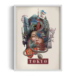 nowoczesna-dekoracja-scienna-tokyo-grafika-autorstwa-alicji-kocurek-50x70
