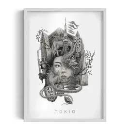 nowoczesna-dekoracja-scienna-tokio-grafika-autorstwa-alicji-kocurek-50x70