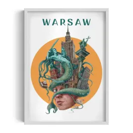 ozdoba-obraz-z-grafika-w-pieknej-ramie-warsaw-autorka-alicja-kocurek-50x70