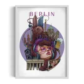 ozdobny-scienny-obraz-w-ramie-z-grafika-berlin-grafika-alicji-kocurek-50x70