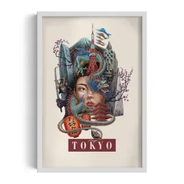 nowoczesna-dekoracja-scienna-tokyo-grafika-autorstwa-alicji-kocurek-40x60