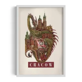 ozdobny-scienny-obraz-w-ramie-z-grafika-cracow-grafika-alicji-kocurek-40x60