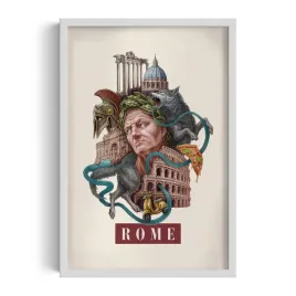scienny-obraz-do-salonu-kuchni-rome-grafika-autorstwa-alicji-kocurek-40x60