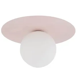lampa-nasufitowa-pixi-10228-do-gabinetu-kula-bubble-dysk-plate-rozowa-biala