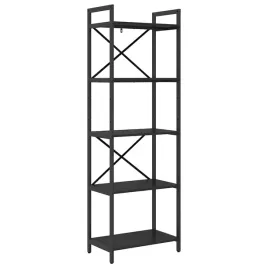 polka-na-ksiazki-czarny-dab-56-x-34-x-171-cm