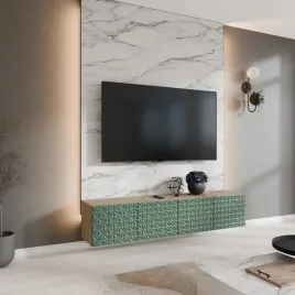 szafka-rtv-wiszaca-cali-szerokosc-200-cm-dab-artisan-zielony-labrador-ryf