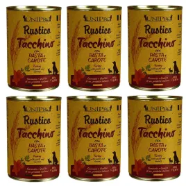 unipro-rustico-karma-dla-psa-400g-indyk-z-makaronem-marchewka-zestaw-6-400g