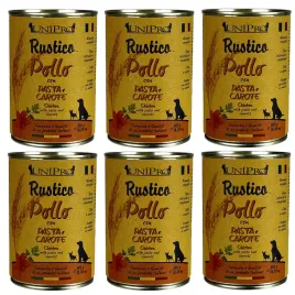 unipro-rustico-karma-dla-psa-400g-kurczak-z-makaronem-marchewka-zestaw
