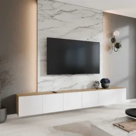 szafka-rtv-wiszaca-lio-szerokosc-300-cm-zamknieta-dab-artisan-bialy-mat-s