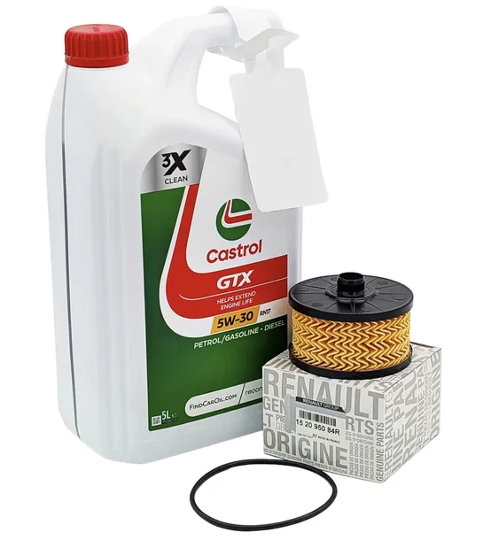 Olej 5W30 5l + filtr oleju OE Renault 152095084R Dacia Duster II 1.0 TCe