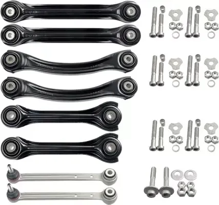 ZESTAW ZAWIESZENIA TYŁ WAHACZE ŚRUBY LEMFÖRDER MERCEDES W124 W202 W210 R129