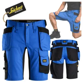 krotkie-spodenki-robocze-meskie-szorty-elastyczne-snickers-premium-stretch