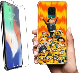 etui-antishock-na-xiaomi-redmi-note-9-pro-max-case-wzory-minionki-szklo
