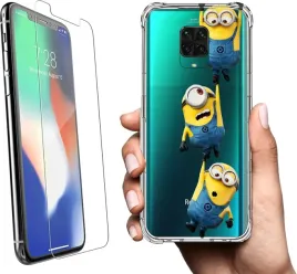 etui-antishock-na-xiaomi-redmi-note-9-pro-max-case-wzory-minionki-szklo