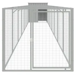 buda-dla-psa-z-wybiegiem-jasnoszara-110x813x110-cm-stal