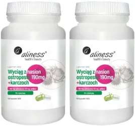 aliness-wyciag-z-nasion-ostropestu-190-mg-karczoch-watroba-2x100-kapsulek
