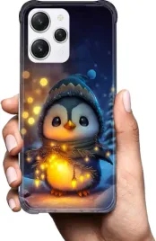 etui-antishock-na-xiaomi-redmi-12-case-wzory-zimowe-zwierzeta