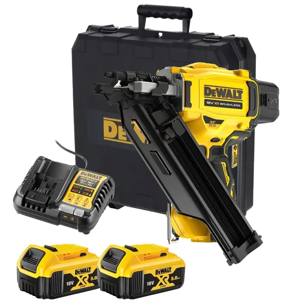 DEWALT GWOŹDZIARKA AKUMULATOROWA 50-90MM 2x5AH 18V WALIZKA DCN930P2