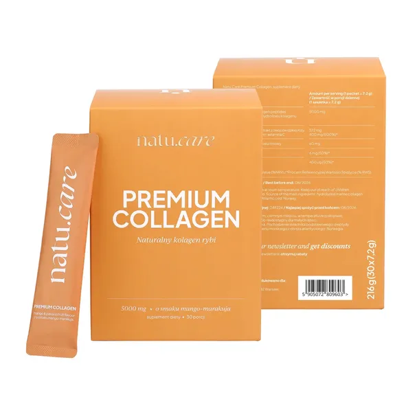 Kolagen Rybi 5000 mg Mango-Marakuja Do Picia W Proszku Na Stawy 30 Szt