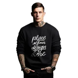 bluza-czarna-meska-z-kapturem-z-nadrukiem-twoj-nadruk-logo-projekt-druk