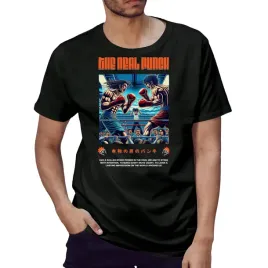 bluza-czarna-meska-nadruk-the-real-punch