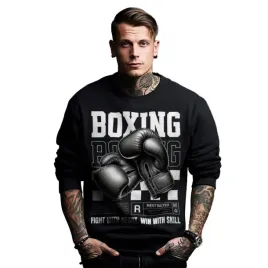bluza-czarna-meska-nadruk-fight-with-heart