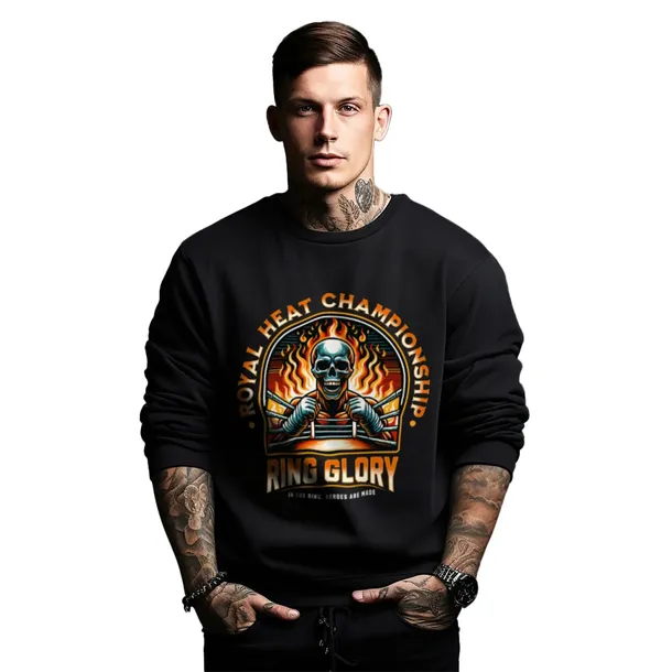 bluza-czarna-meska-nadruk-ring-glory-stan-nowy