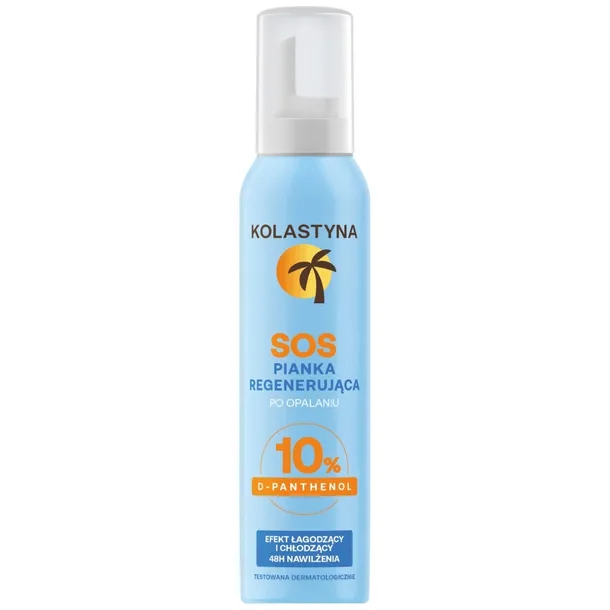 Kolastyna Regenerująca Pianka Po Opalaniu Chłodząca 10% D-Panthenol 100ml