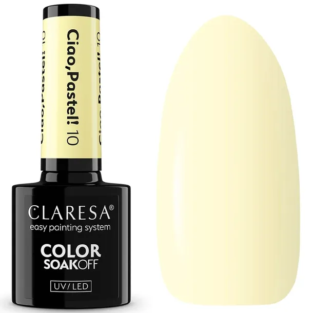 Claresa Lakier Hybrydowy Do Paznokci Pastelowy Żółty Ciao Pastel 10 5g