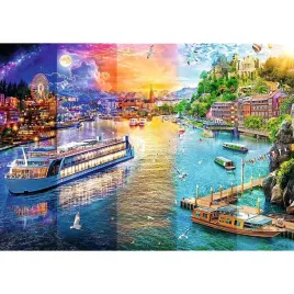 puzzle-1000-ukladanka-art-obraz-widok-rzeka-statek-statki-gory-12-trefl