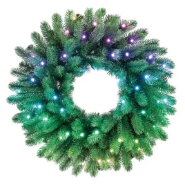 twinkly-pre-lit-wreath-50-rgb-led-regal-60-cm-zielony-przewod