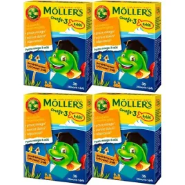 zelki-rybki-pomaranczowe-mollers-omega-3-witamina-d3-a-tran-144-szt