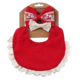 zestaw-dwustronny-sliniaczek-i-opaski-z-kokarda-vintage-muslin-z-koronka