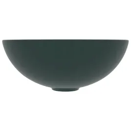 umywalka-lazienkowa-ceramiczna-ciemnozielona-okragla