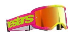 gogle-alpinestars-vision-5-wordmark-rozowe-fluo-z-czerwona-lustrzana-szybka