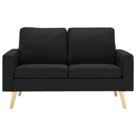 2-osobowa-sofa-czarna-tapicerowana-tkanina