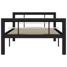 rama-lozka-czarno-biala-metalowa-100-x-200-cm