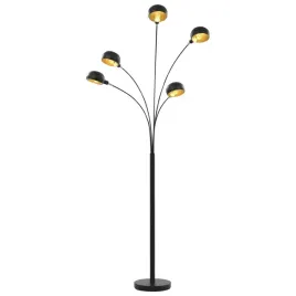 lampa-stojaca-200-cm-5-x-e14-czarno-zlota