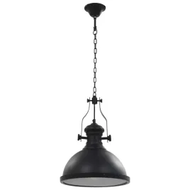 lampa-sufitowa-czarna-okragla-e27