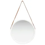 lustro-scienne-na-pasku-50-cm-biale-ksztalt-heksagon