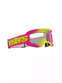 gogle-alpinestars-vision-5-wordmark-rozowe-fluo-z-przezroczysta-szybka