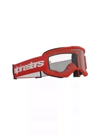 gogle-alpinestars-vision-3-wordmark-czerwone-z-przezroczysta-szybka