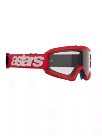 gogle-alpinestars-youth-vision-blaze-czerwone-z-przezroczysta-szybka